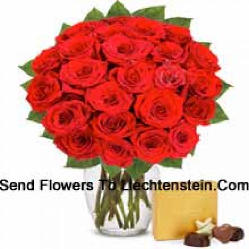 31 Red Roses with Imported Chocolates