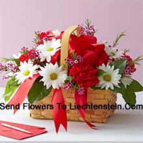 Lovely Arranged Carnations and Gerberas