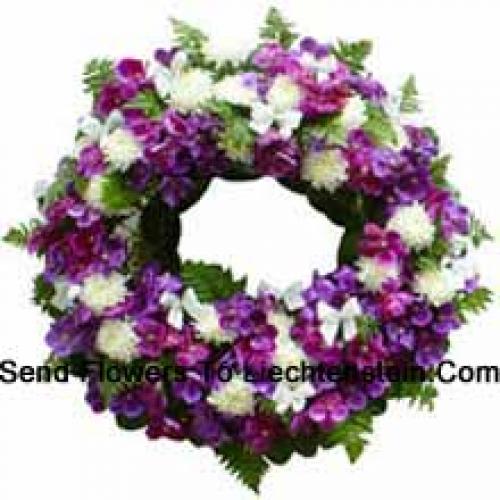 Elegant Assorted Flower Wreath