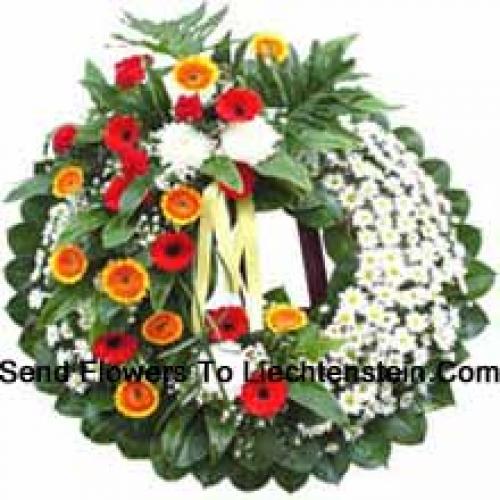 Attractive Assorted Flower Wreath