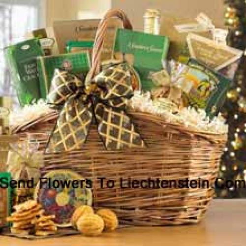 A Beautiful Hamper Containing Goodies